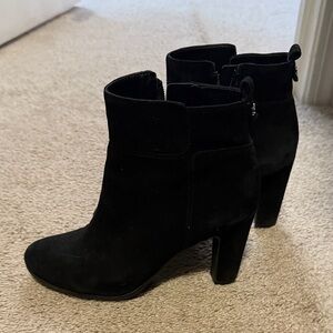 Sam Edelman Black Suede Heeled Boots